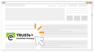 TRUSTeマークをみつけよう