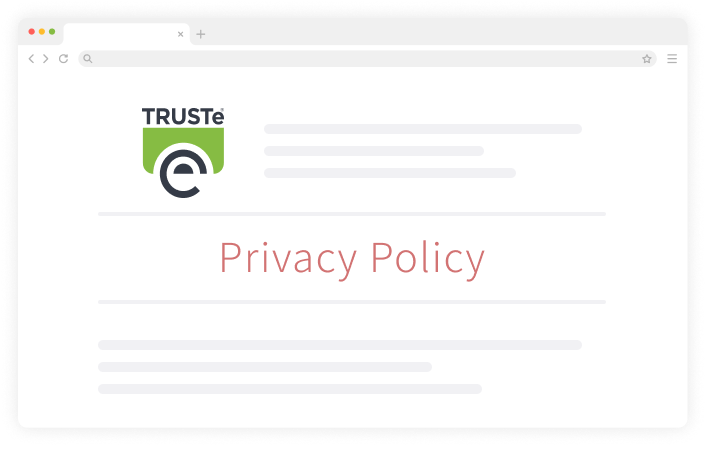 トップ：TRUSTeマークからプライバシーステートメントを確認する画面例（その2）